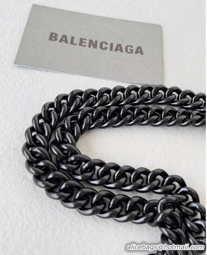 Grade Quality Balenciaga HOURGLASS Wallet With Chain 92885 BLACK