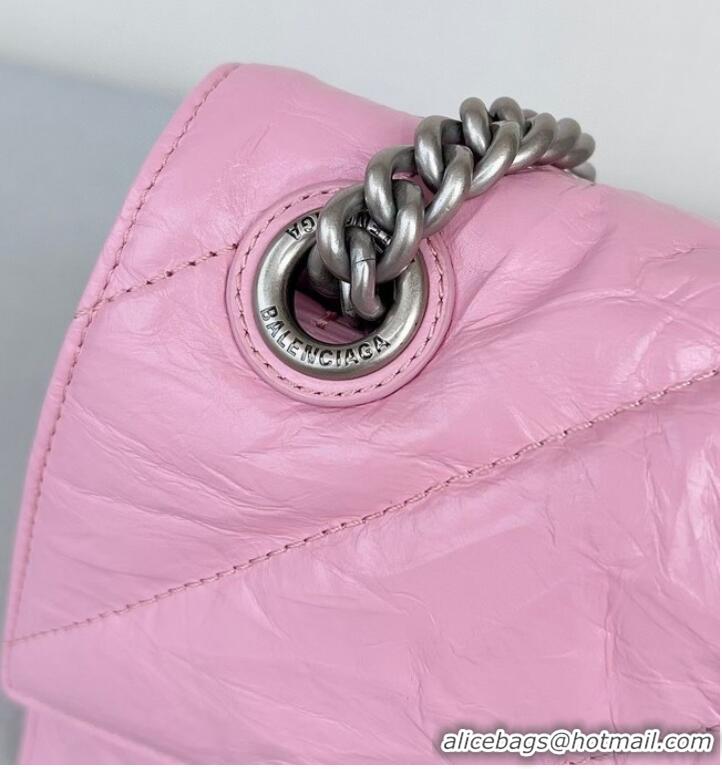 Trendy Design Balenciaga HOURGLASS Wallet With Chain 92885 PINK