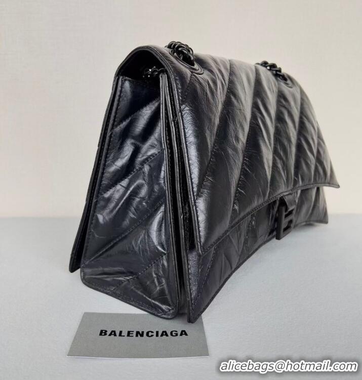 Reasonable Price Balenciaga HOURGLASS With Chain 92886 BLACK