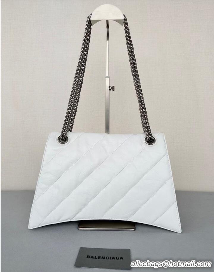 Well Crafted Balenciaga HOURGLASS With Chain 92886 WHITE