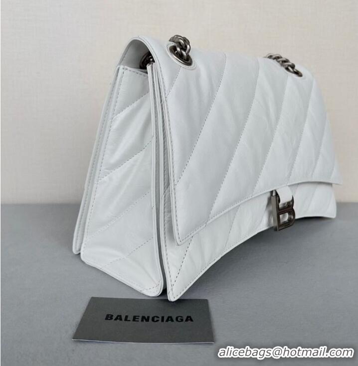 Well Crafted Balenciaga HOURGLASS With Chain 92886 WHITE