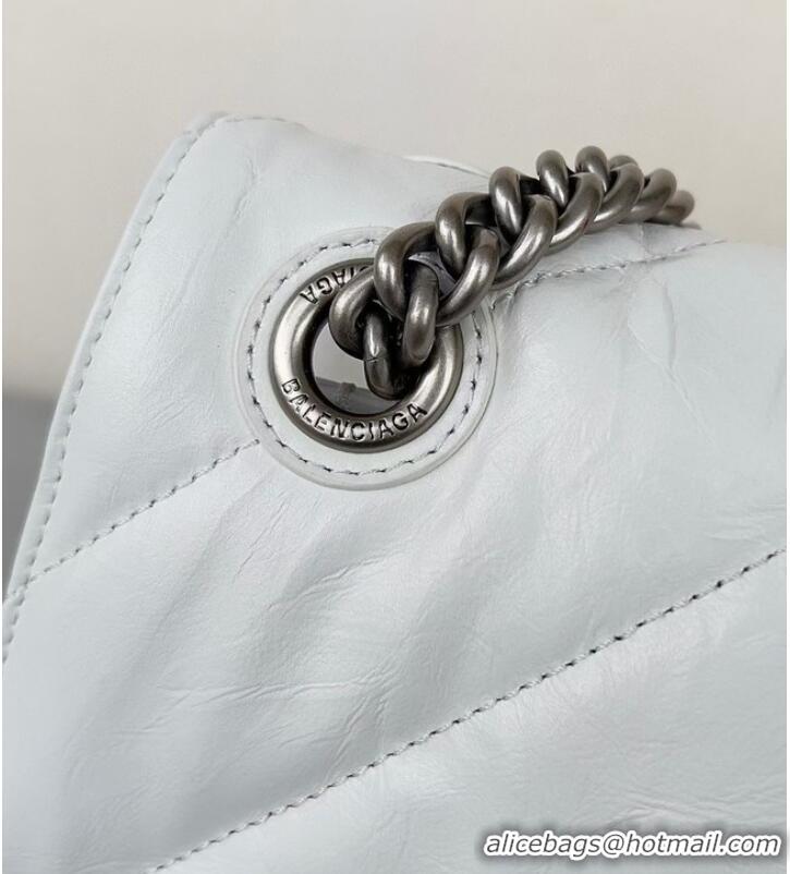 Well Crafted Balenciaga HOURGLASS With Chain 92886 WHITE