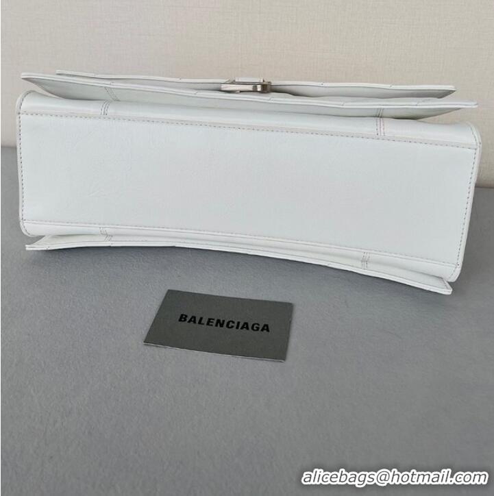 Well Crafted Balenciaga HOURGLASS With Chain 92886 WHITE