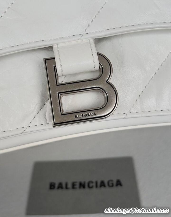 Well Crafted Balenciaga HOURGLASS With Chain 92886 WHITE