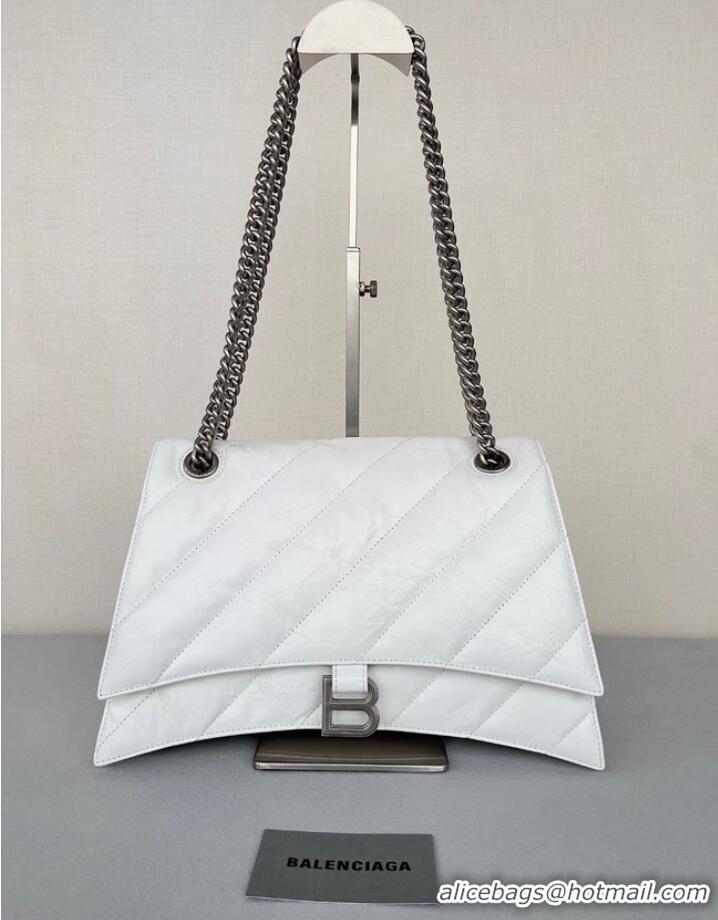 Well Crafted Balenciaga HOURGLASS With Chain 92886 WHITE