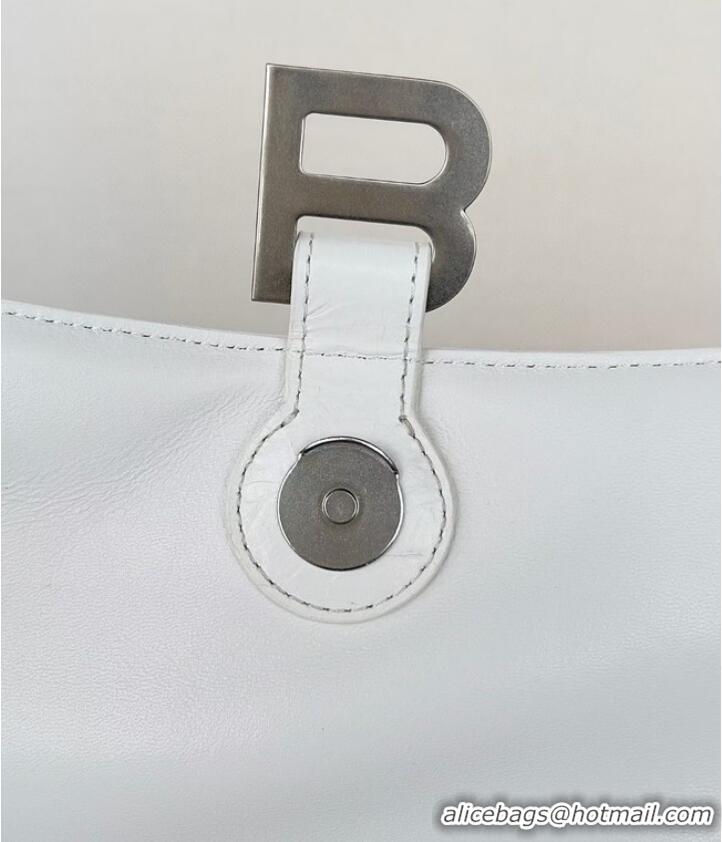 Well Crafted Balenciaga HOURGLASS With Chain 92886 WHITE