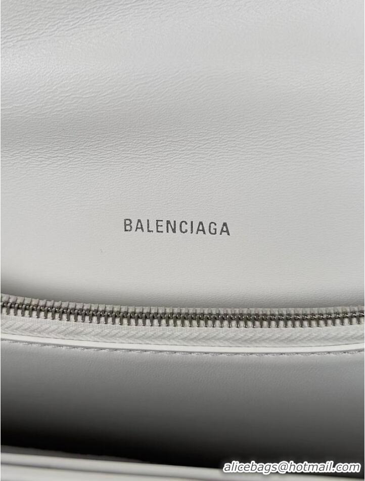 Well Crafted Balenciaga HOURGLASS With Chain 92886 WHITE