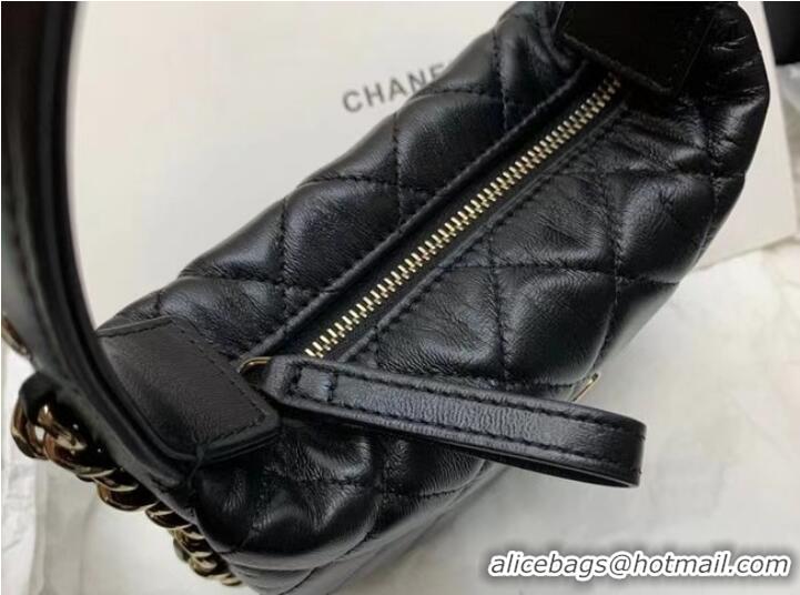 Shop Top Quality Chanel POUCH Lambskin & Gold-Tone Metal AP3095 black