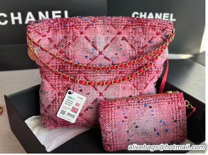 Luxury Cheap CHANEL 22 HANDBAG AS3261 pink