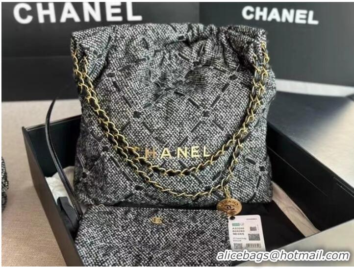 New Fashion CHANEL 22 HANDBAG AS3261 gray