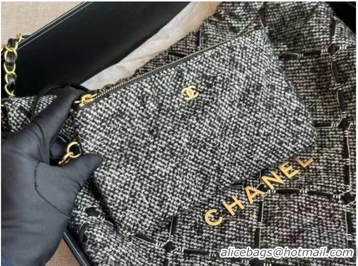 New Fashion CHANEL 22 HANDBAG AS3261 gray