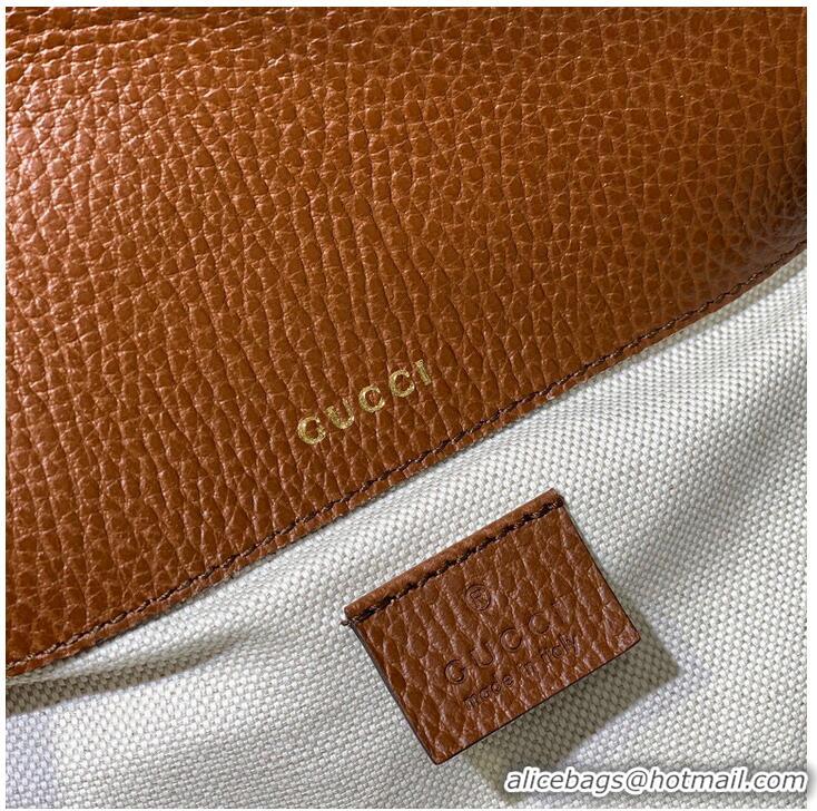 Famous Brand Gucci Horsebit 1955 GG mini bag 658574 Denim Brown