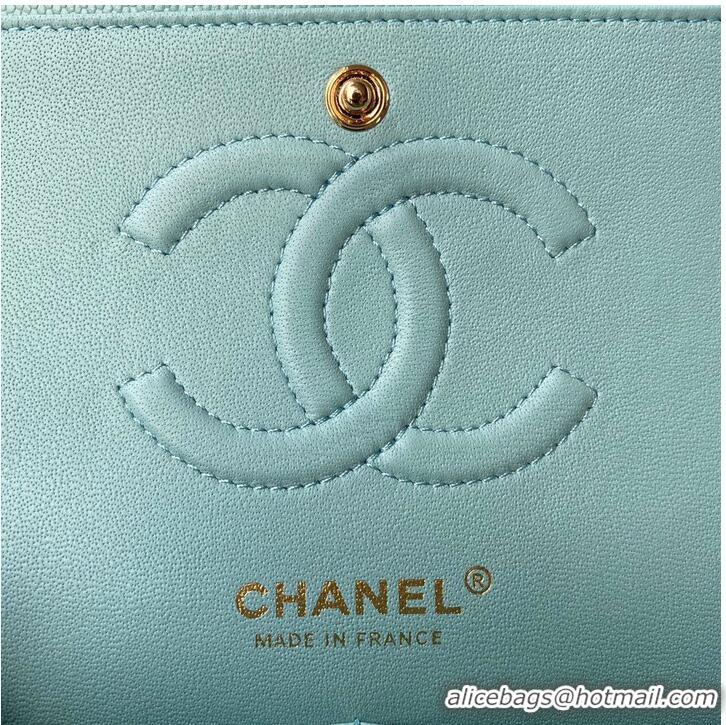 Best Price Chanel 2.55 Series Flap Bag Original Caviar Leather Y01295 A01112 Blue Gold-Tone hardware