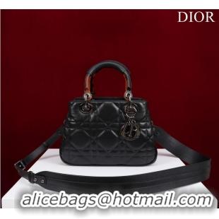 Reasonable Price LADY DIOR TOP HANDLE SMALL BAG Latte Cannage Lambskin C0963 BACK