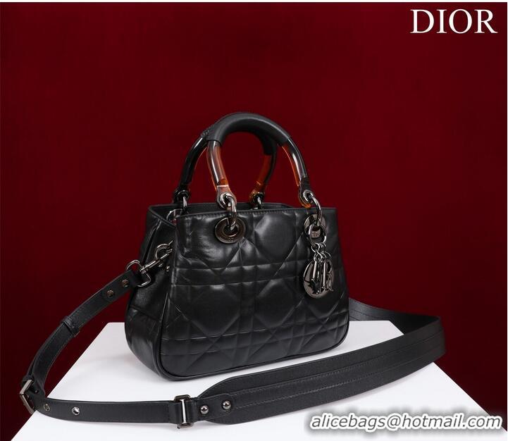 Reasonable Price LADY DIOR TOP HANDLE SMALL BAG Latte Cannage Lambskin C0963 BACK