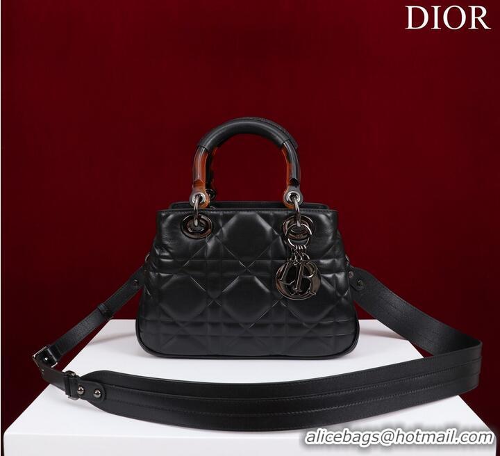 Reasonable Price LADY DIOR TOP HANDLE SMALL BAG Latte Cannage Lambskin C0963 BACK