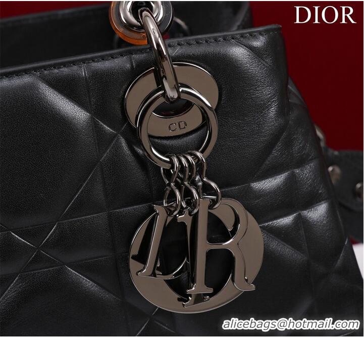 Reasonable Price LADY DIOR TOP HANDLE SMALL BAG Latte Cannage Lambskin C0963 BACK