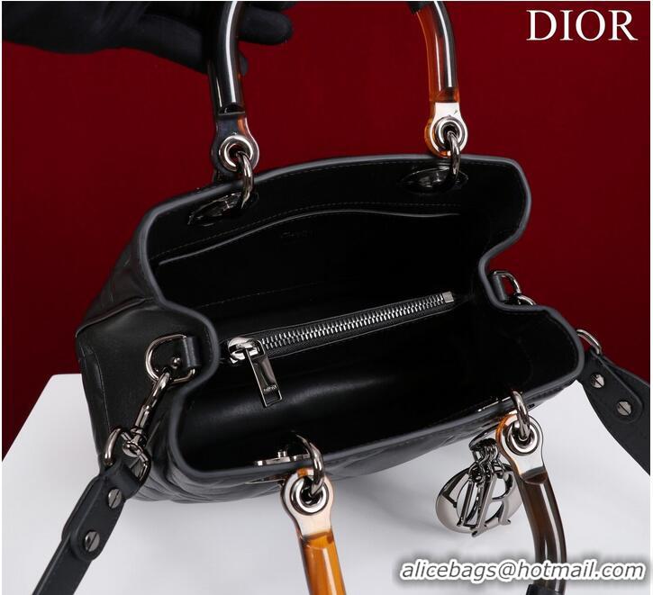 Reasonable Price LADY DIOR TOP HANDLE SMALL BAG Latte Cannage Lambskin C0963 BACK