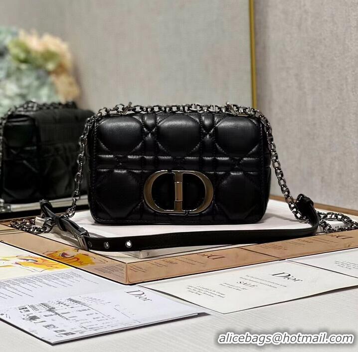 Hot Sell SMALL DIOR CARO BAG Supple Cannage Calfskin M9241U black&black