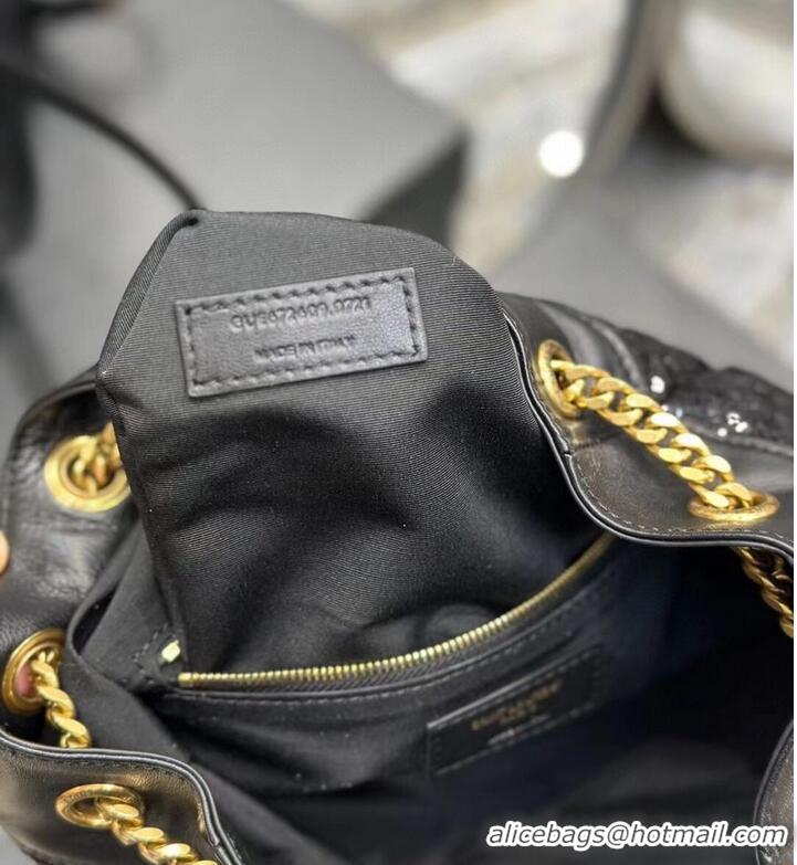 Reasonable Price SAINT LAUREN JOE BACKPACK IN LAMBSKIN Y662009 black