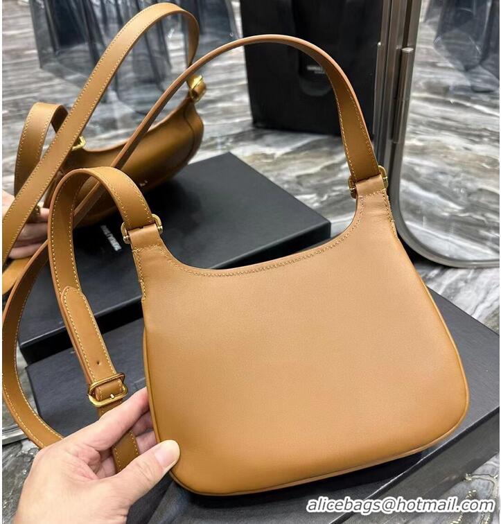 Top Quality SAINT LAUREN KAIA SMALL SATCHEL IN SMOOTH LEATHER Y662242 brown