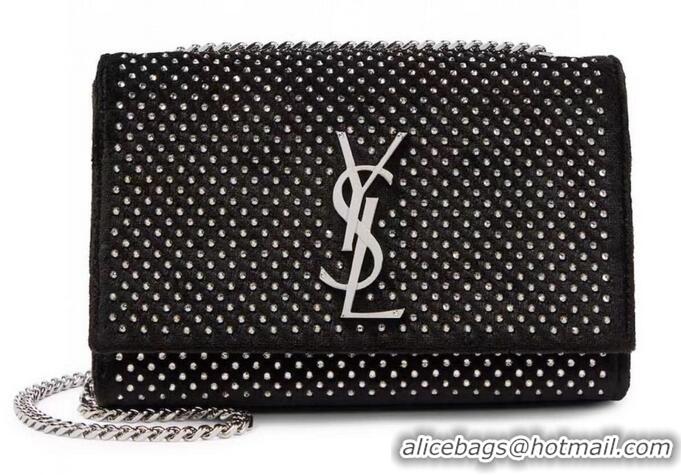 Famous Brand SAINT LAUREN KATE SMALL CHAIN BAG Y769330 BLACK