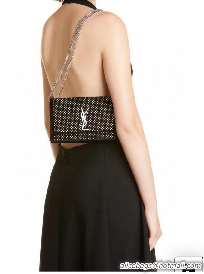 Famous Brand SAINT LAUREN KATE SMALL CHAIN BAG Y769330 BLACK