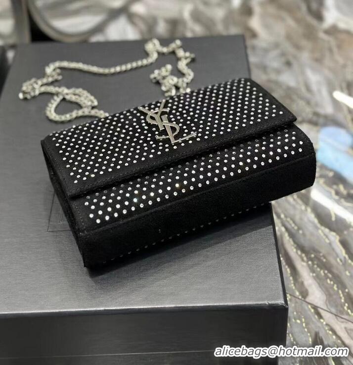 Famous Brand SAINT LAUREN KATE SMALL CHAIN BAG Y769330 BLACK