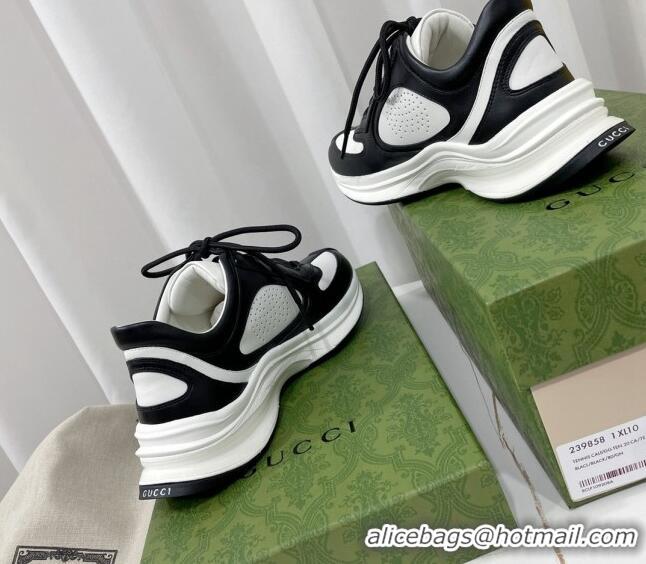 Good Looking Gucci Run Trainers in Interlocking G Print Leather White/Black 120243