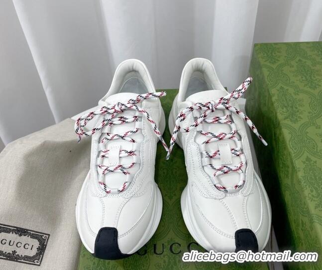 Best Grade Gucci Run Trainers in Interlocking G Print Leather White 120245