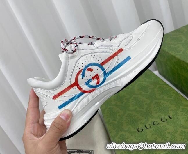 Best Grade Gucci Run Trainers in Interlocking G Print Leather White 120245