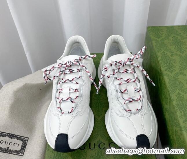 Top Grade Gucci Run Trainers in Interlocking G Print Leather White 120246