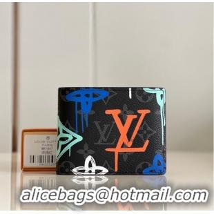 Grade Quality Louis Vuitton MULTIPLE WALLET M81847 Black&Red