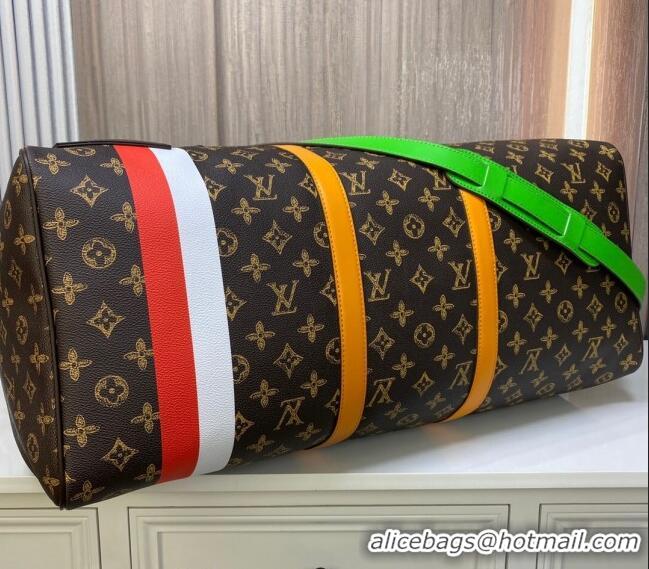 Popular Style Louis Vuitton Trunk L’Œil Keepall 55 Travel Bag in N°7 Monogram Canvas M59661 2022