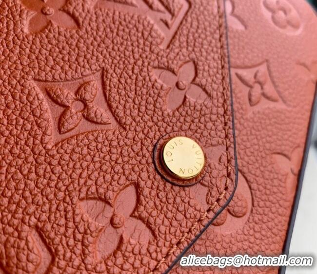 Promotional Louis Vuitton Félicie Pochette Bag in Monogram Leather M81531 Cognac Brown 2022