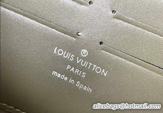 Top Quality Louis Vuitton Men's New Long Wallet in Grained Leather M69831 Grey 2022