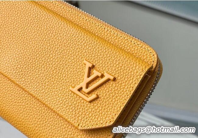 Most Popular Louis Vuitton Men's New Long Wallet in Grained Leather M69831 Yellow 2022