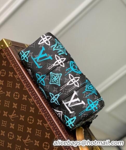 Trendy Design Louis Vuitton Keepall Bandouliere 25 Bag in in LV Graffiti Green Monogram Eclipse Canvas M21399 2022