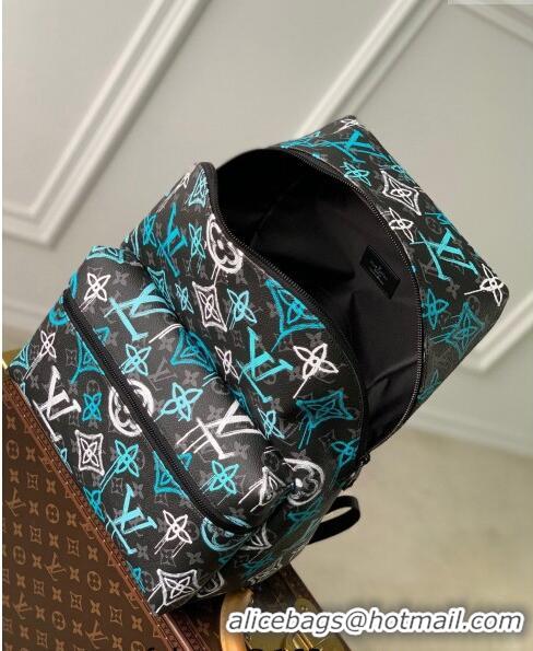 Good Quality Louis Vuitton Discovery Backpack in LV Graffiti Green Monogram Eclipse Canvas M21395 2022