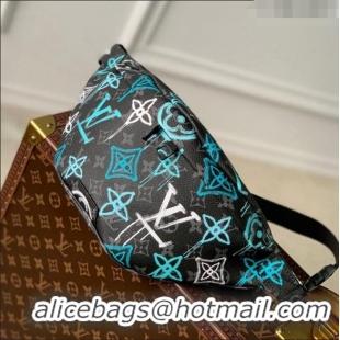 New Style Louis Vuitton Discovery Bumbag Belt Bag in LV Graffiti Green Monogram Eclipse Canvas M21397 2022