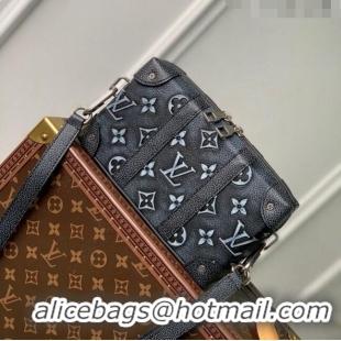 Inexpensive Louis Vuitton Soft Trunk Bag in Monogram Faded Leather M81776 Charcoal 2022