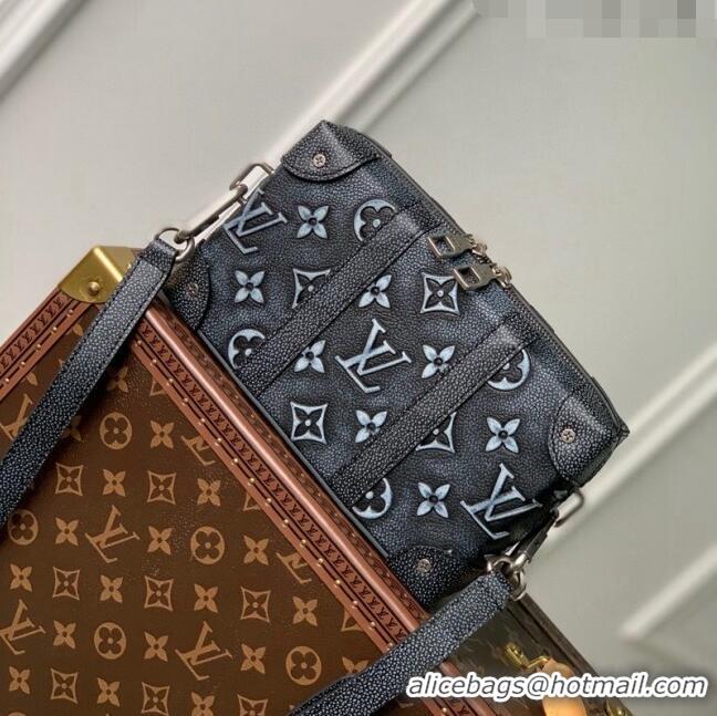 Inexpensive Louis Vuitton Soft Trunk Bag in Monogram Faded Leather M81776 Charcoal 2022