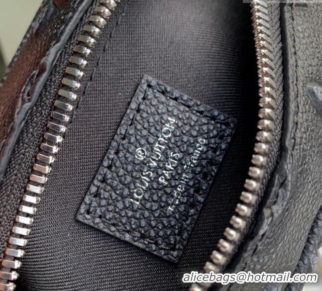 Famous Brand Louis Vuitton Mini Soft Trunk Bag in Monogram Faded Leather M21368 Charcoal 2022