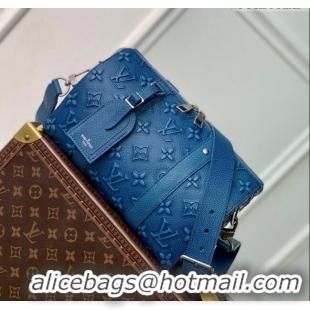 Traditional Specials Louis Vuitton City Keepall Bag in Monogram Faded Leather M21448 Blue 2022