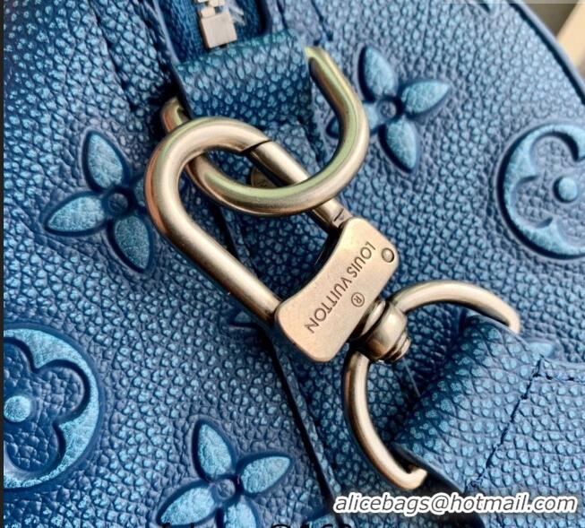 Traditional Specials Louis Vuitton City Keepall Bag in Monogram Faded Leather M21448 Blue 2022