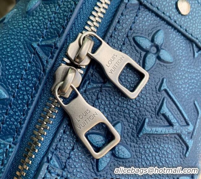 Traditional Specials Louis Vuitton City Keepall Bag in Monogram Faded Leather M21448 Blue 2022