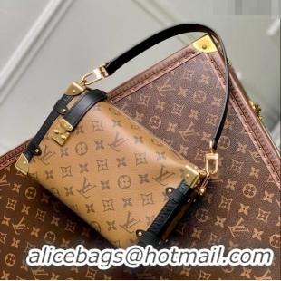 Good Looking Louis Vuitton Side Trunk PM Bag in Monogram Reverse Canvas M46358 Black 2022