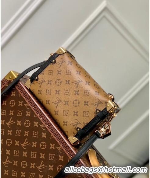 Good Looking Louis Vuitton Side Trunk PM Bag in Monogram Reverse Canvas M46358 Black 2022