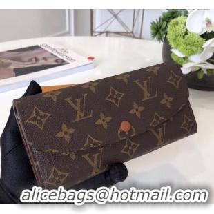 Good Product Louis Vuitton Emilie Wallet M60697 Monogram Canvas/Brown 2022