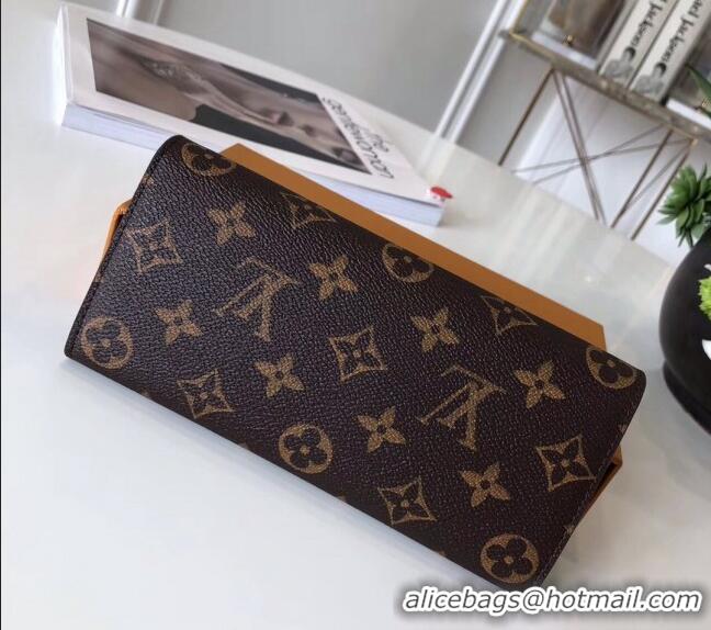 Super Quality Louis Vuitton Monogram Canvas Emilie Wallet M60697 Fuchsia 2022